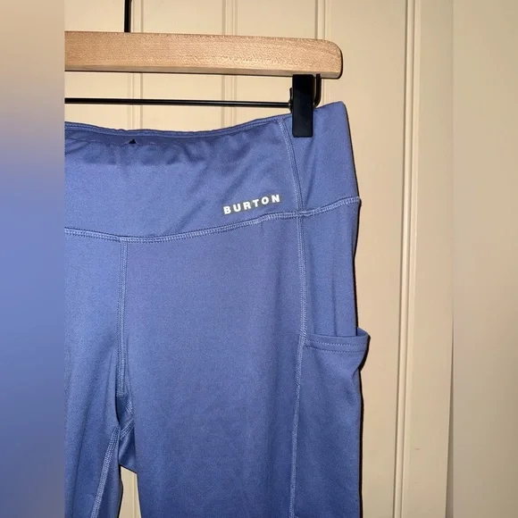Burton Midweight X Base Layer Thermal Pants Womens Size Medium Blue Outdoor Ski - Picture 4 of 8